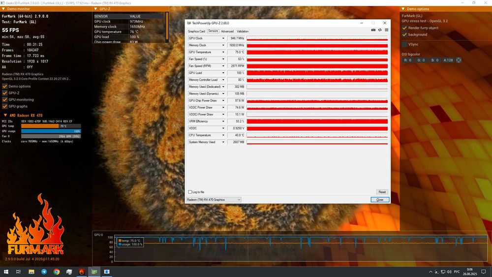 Відеокарта MSI RX 470 8GB – Full HD геймінг, гарантія 90 днів!