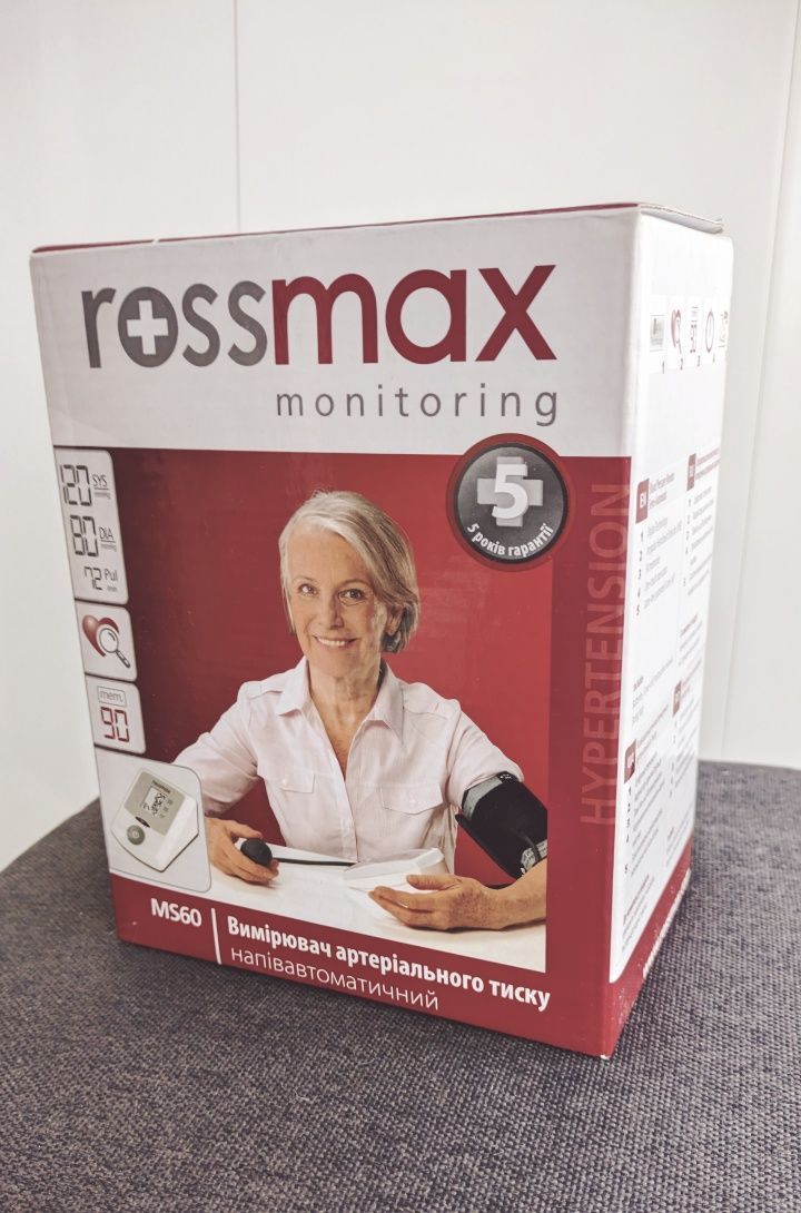 Напівавтоматичний тонометр Rossmax MS60