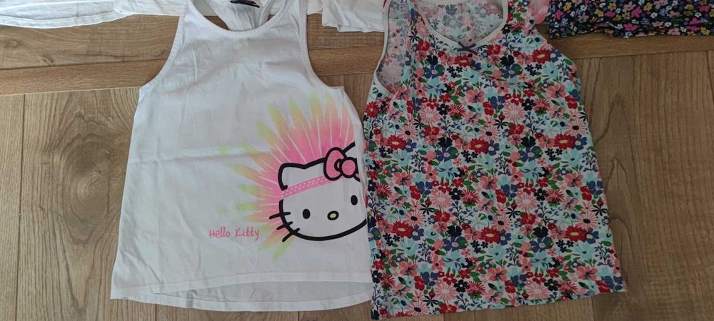 Nowe i jak nowe 122 128 koszulki bluzeczki dla dziewczynki H&M