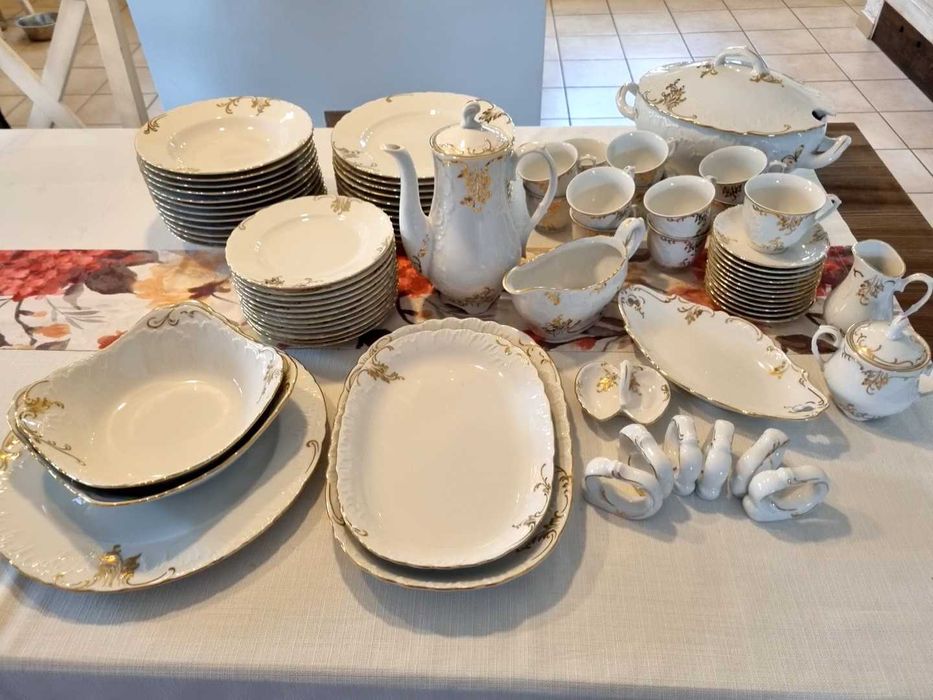 Zestaw obiadowy Rococo Anna 7830 Ćmielów