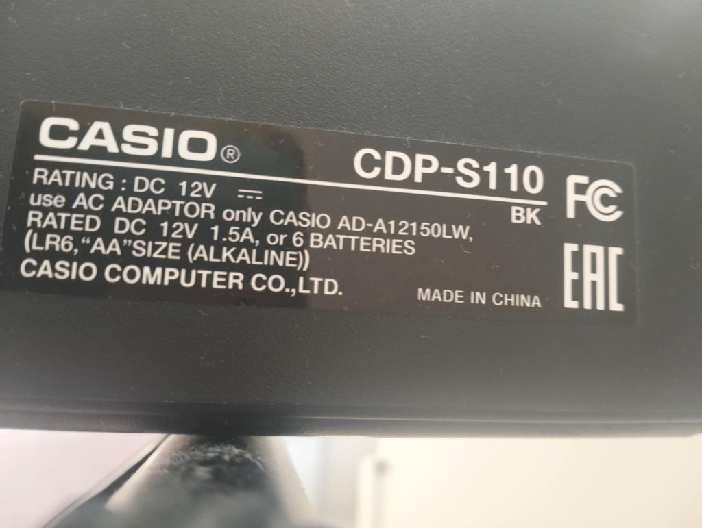 Pianino CASIO  CDP-S110 88 klawiszy