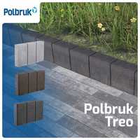 Polbruk obrzeże betonowe Treo szare/grafit