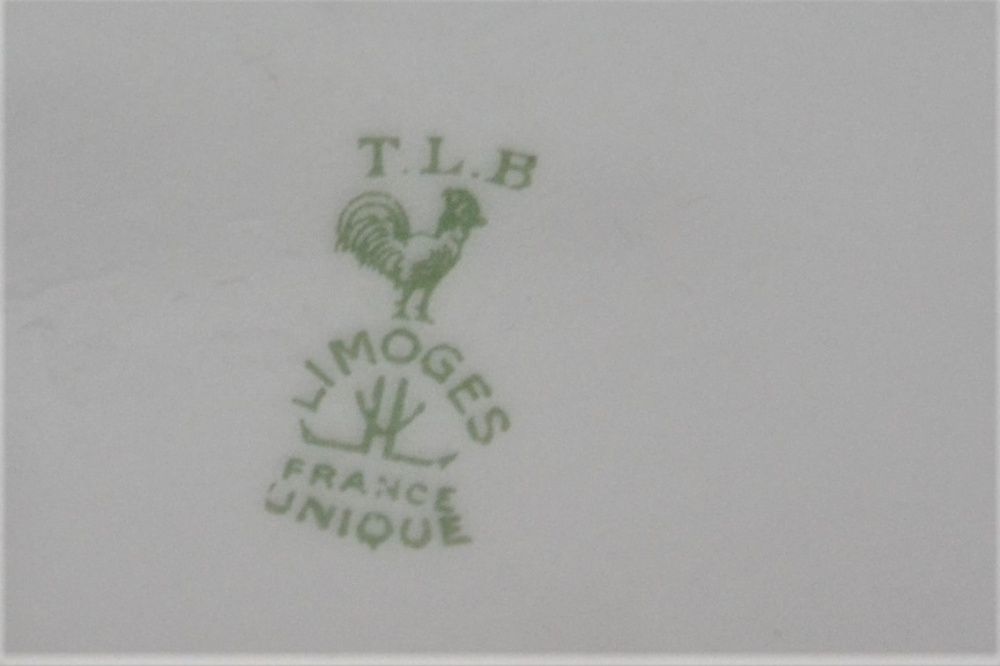 Cukiernica płaska Art Deco Limoges T.L.B. Francja lata20te unikat