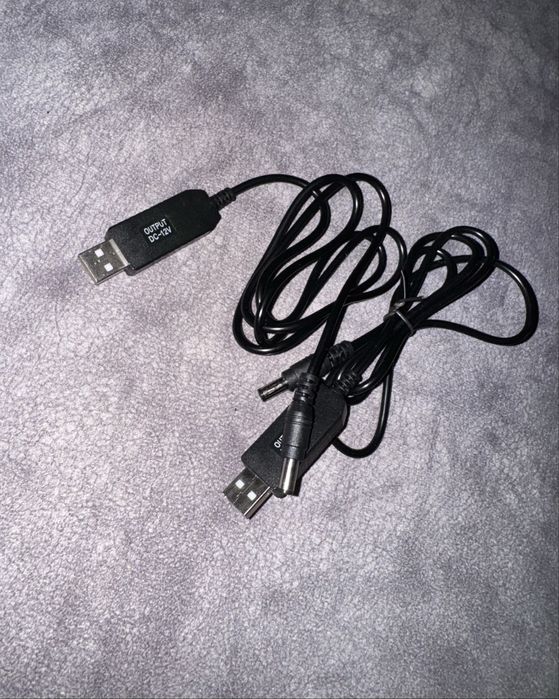 USB кабель для роутера 12V, що підвищує перетворювач з 5v до 12v