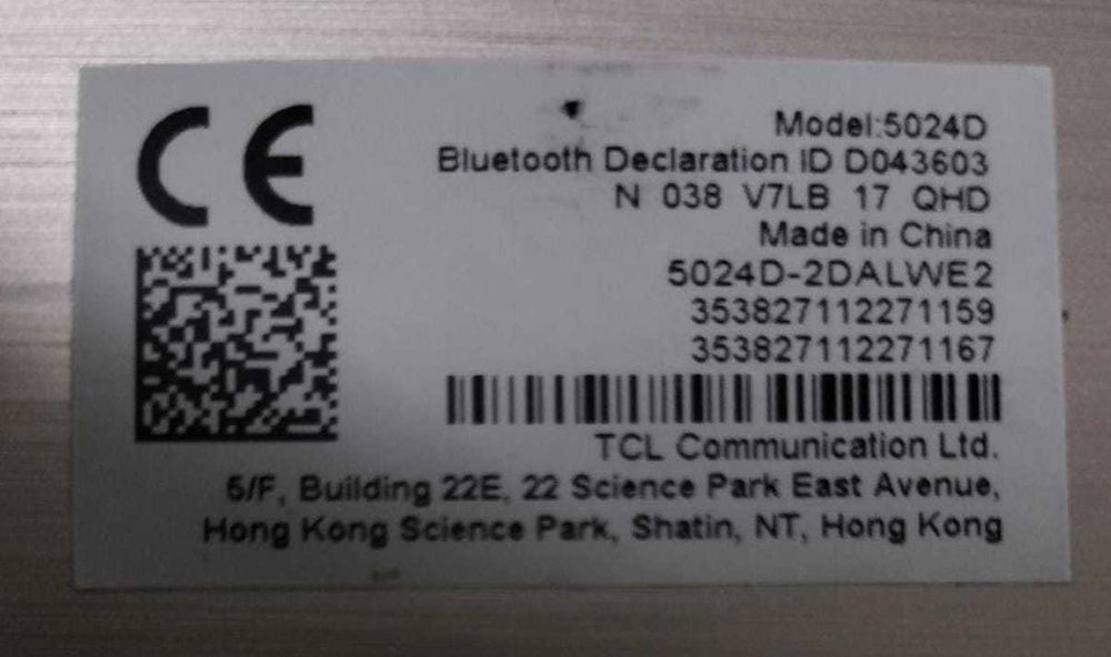 Telemovel Alcatel (5024D) 32G 3g ram