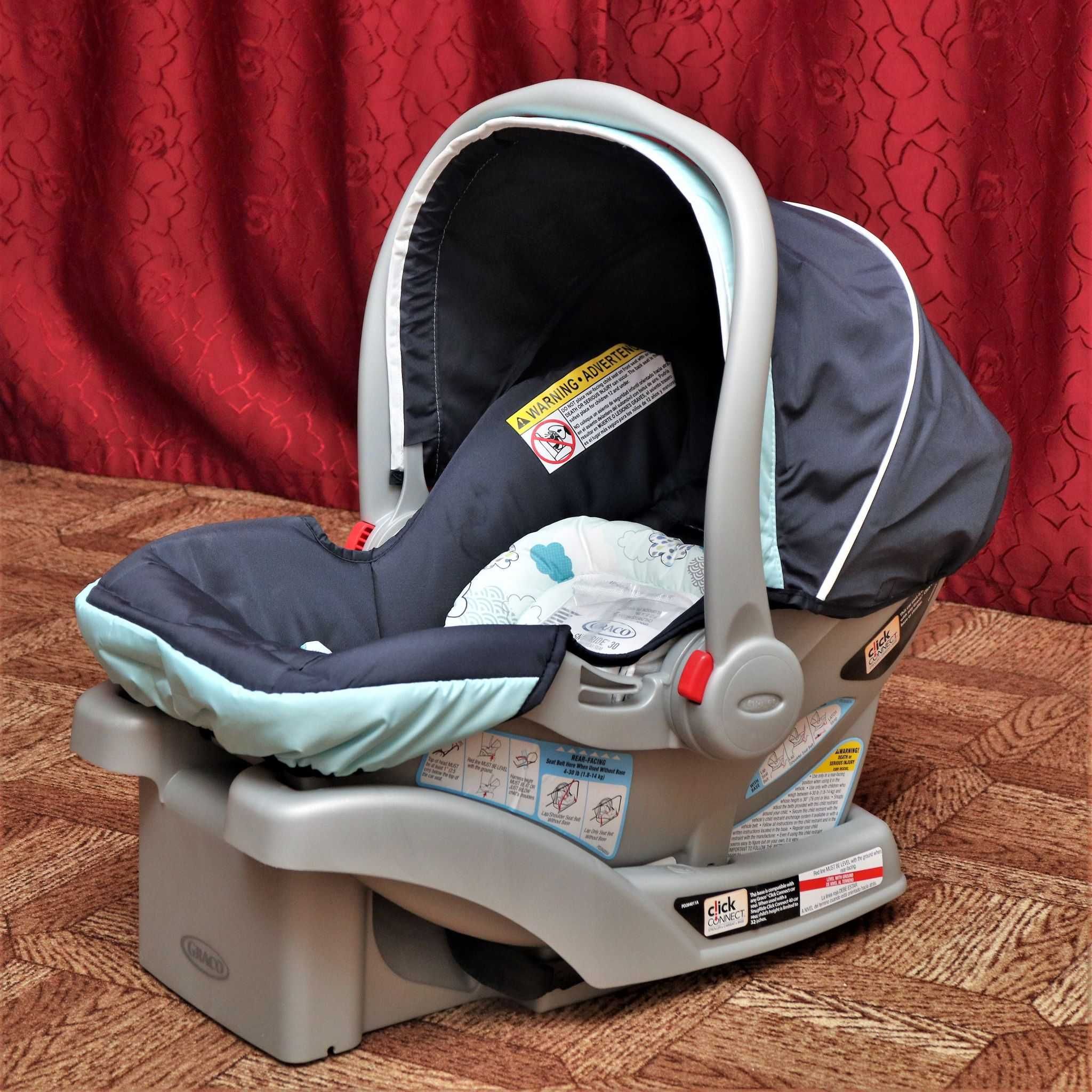 Новая прогулочная коляска Graco + автокресло автолюлька с базой