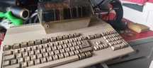 Amiga 500 zasilacz, dyskietki, myszka