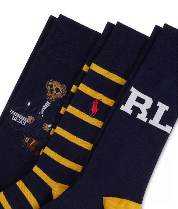 Шкарпетки чоловічі з ведмедиком носки с мишкой Ralph Lauren