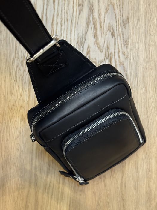 Сумка чоловіча шкіряна слінг SULLIVAN sms23(28) чорна