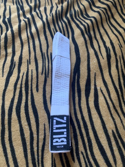 Пояс для карате білий Blitz, кімоно, кіокушинкай