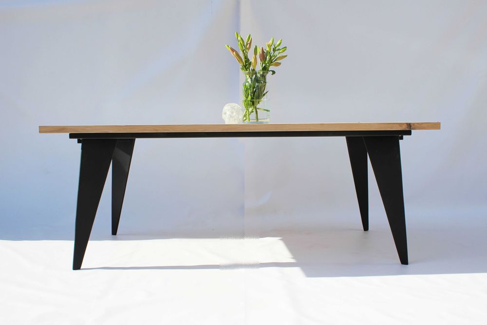 Stół masywny loft koza rozkładany szufladowo pod wymiar dąb 220cm