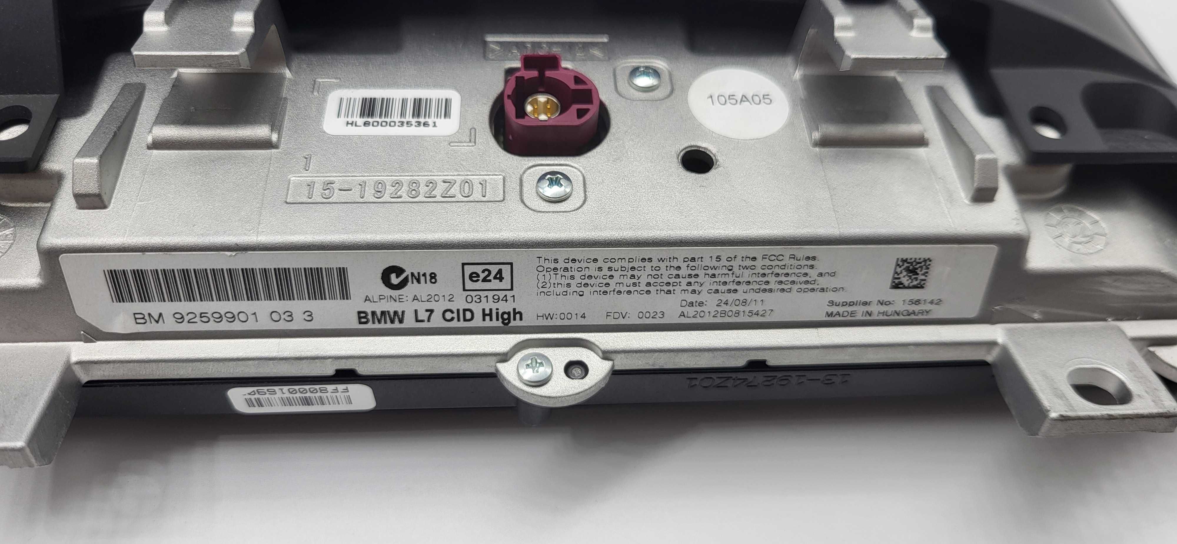 BMW F20 F21 F22 F23 Ekran Monitor Wyświetlacz Nawigacji Oem