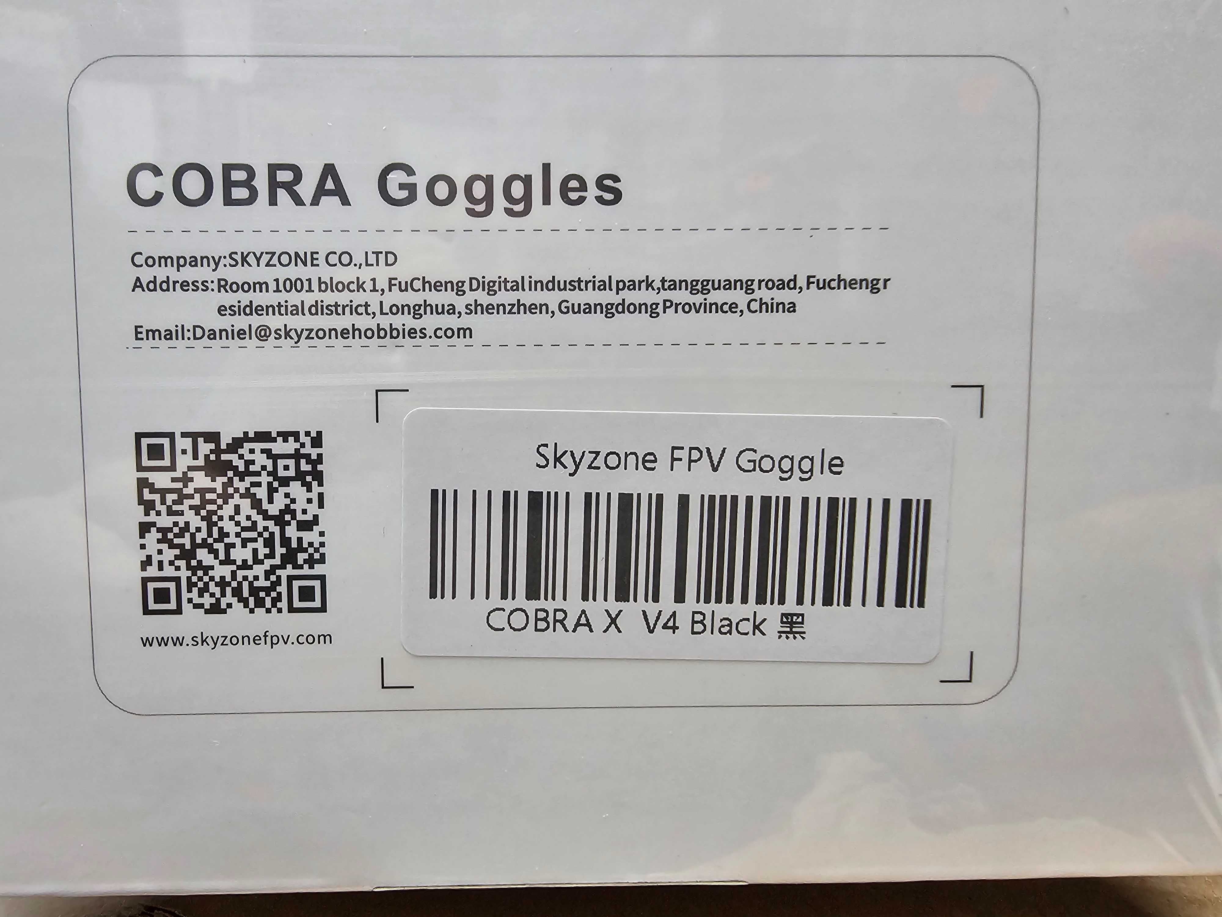 новий SKYZONE Cobra X V4 FPV окуляри шолом Чорний колір