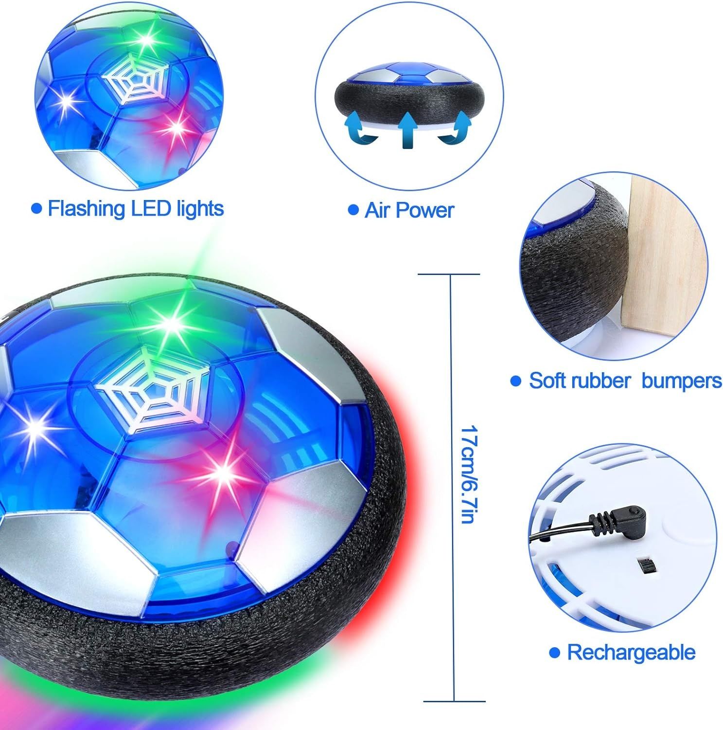 Latająca piłka USB hoverball CYMBERGAJ Krązek Dysk XXL