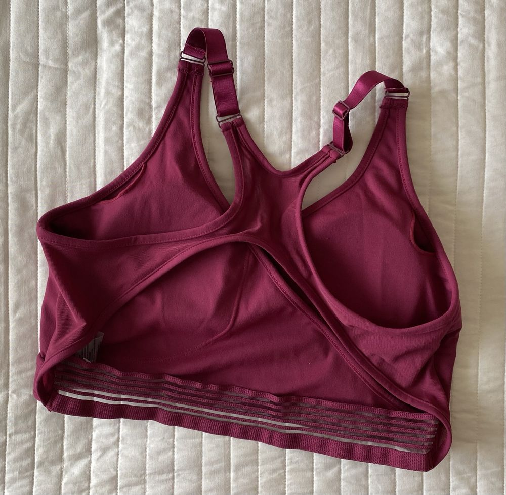 Спортивний топ бра ліф Gymshark elite sports bra deep plum розмір XL