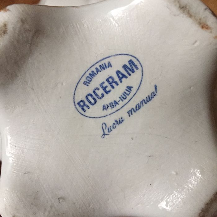 Wazonik Roceram Romania porcelana vintage retro prl kwiaty