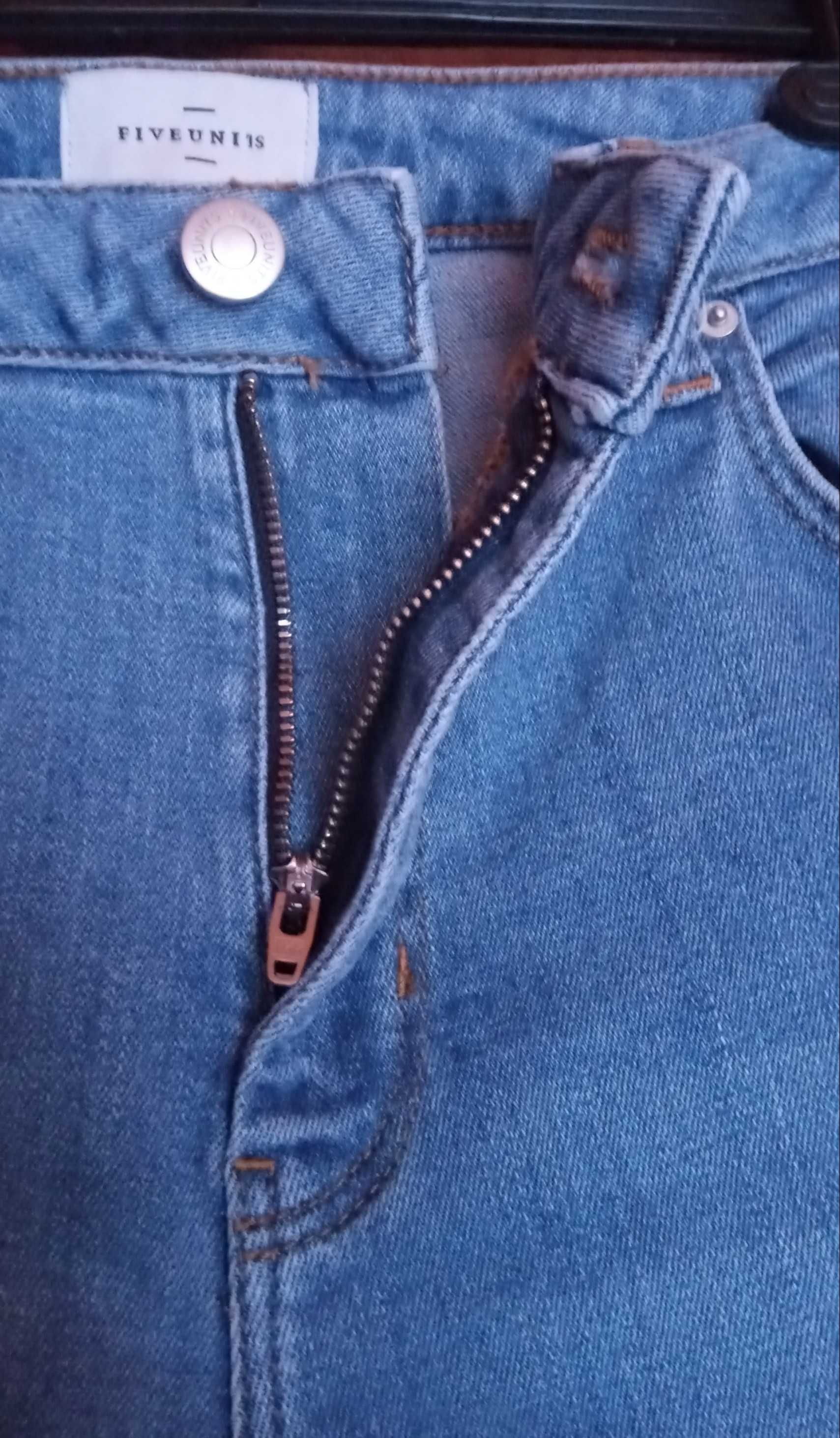 Spodnie jeans Fiveunits, rozm 27, kolor Jasny Niebieski.