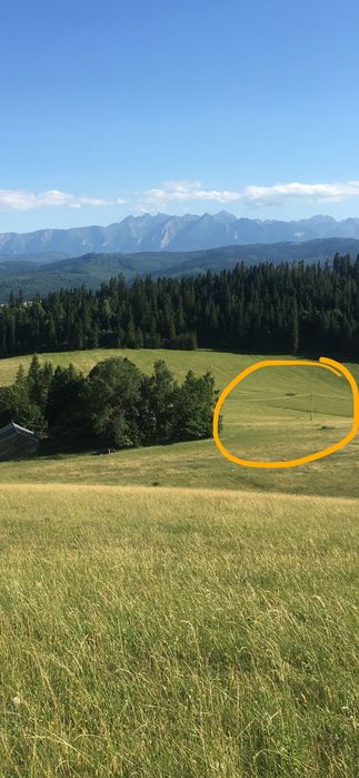 Działka w Łapsze Niżne- na odludziu w górach.przestrzeń.cisza