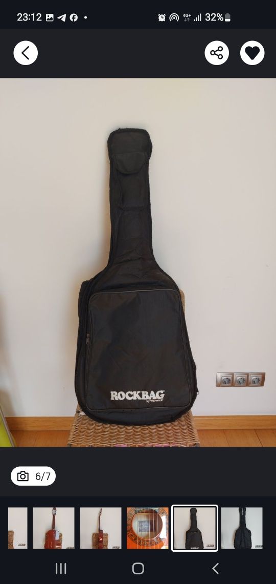 Guitarra viola como nova