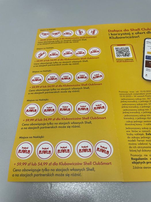 Shell x Ferrari Naklejki