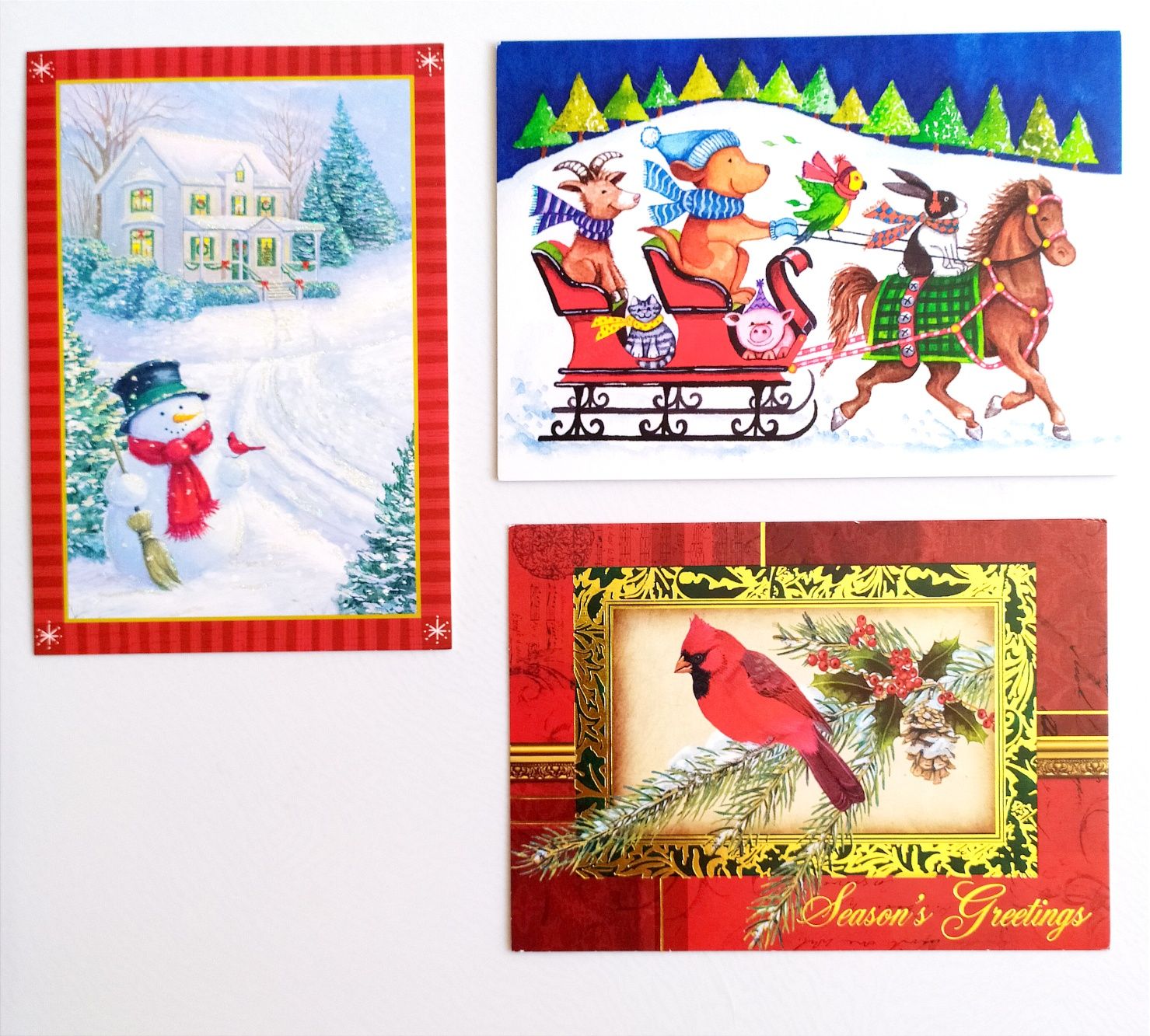 АМЕРИКАНСКИЕ ОТКРЫТКИ с новым годом Рождество рождественская открытка