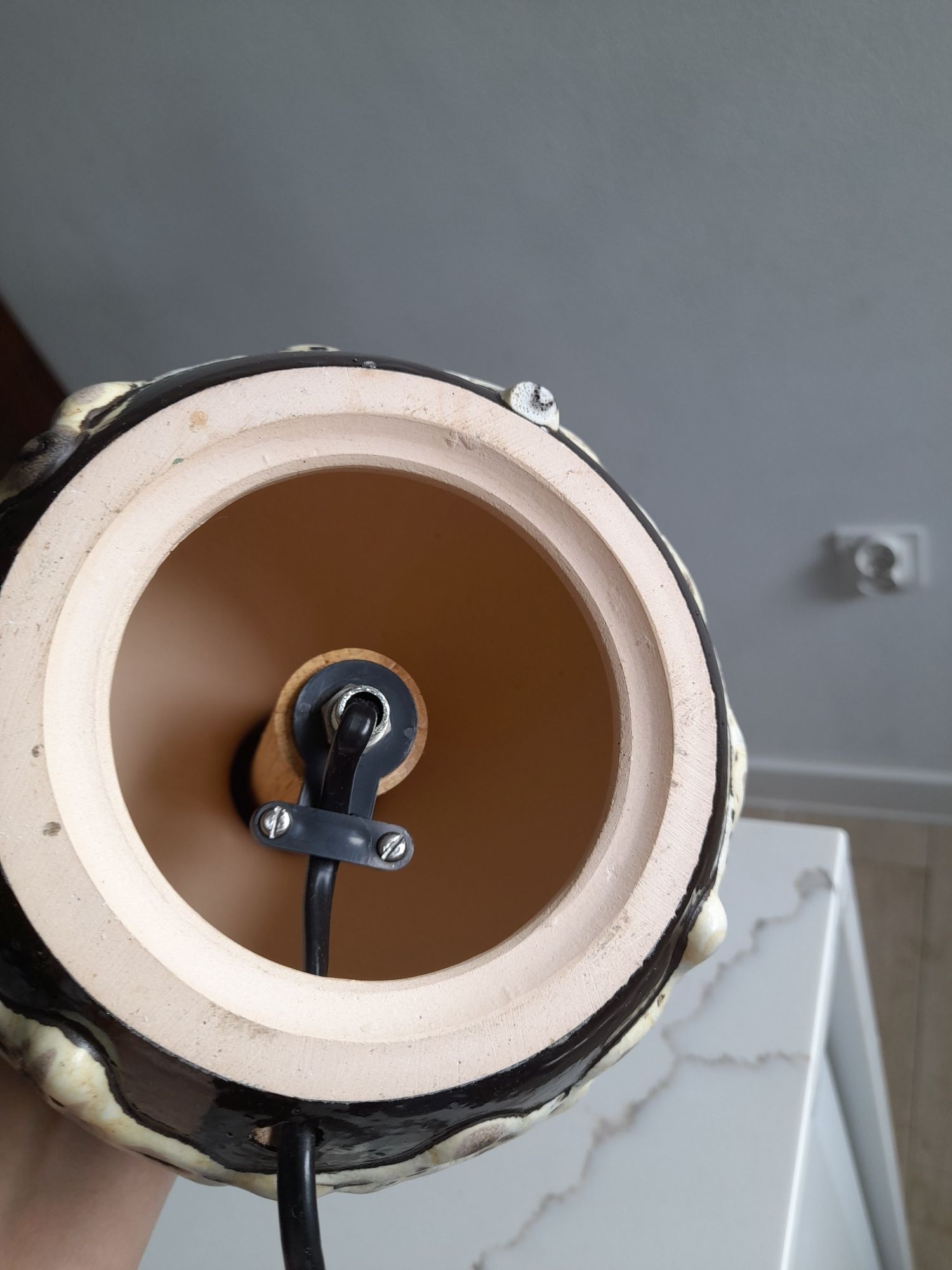 Lampa fat lava ceramiczna