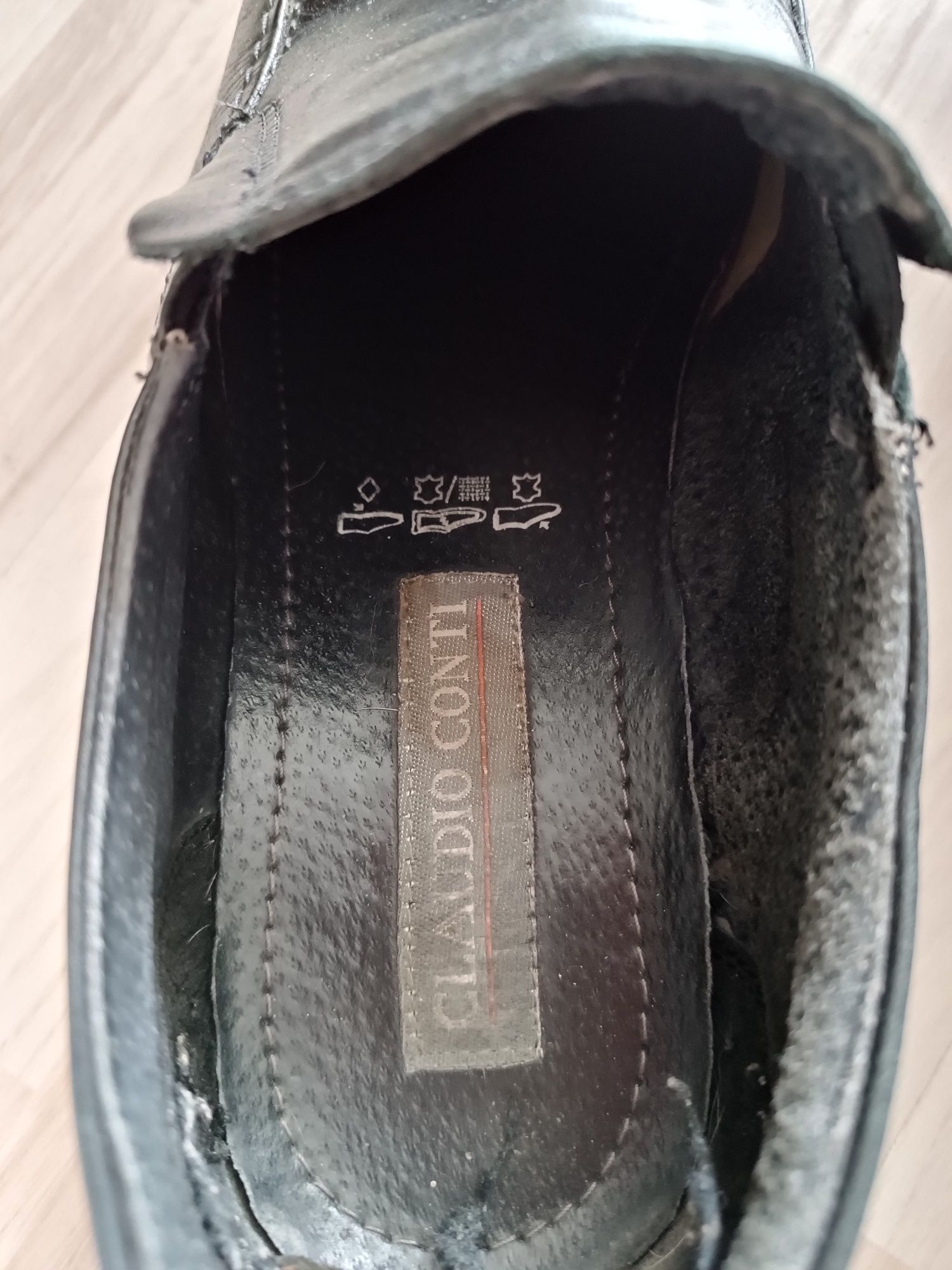 Skórzane buty męskie,mokasyny (28cm), Łódź