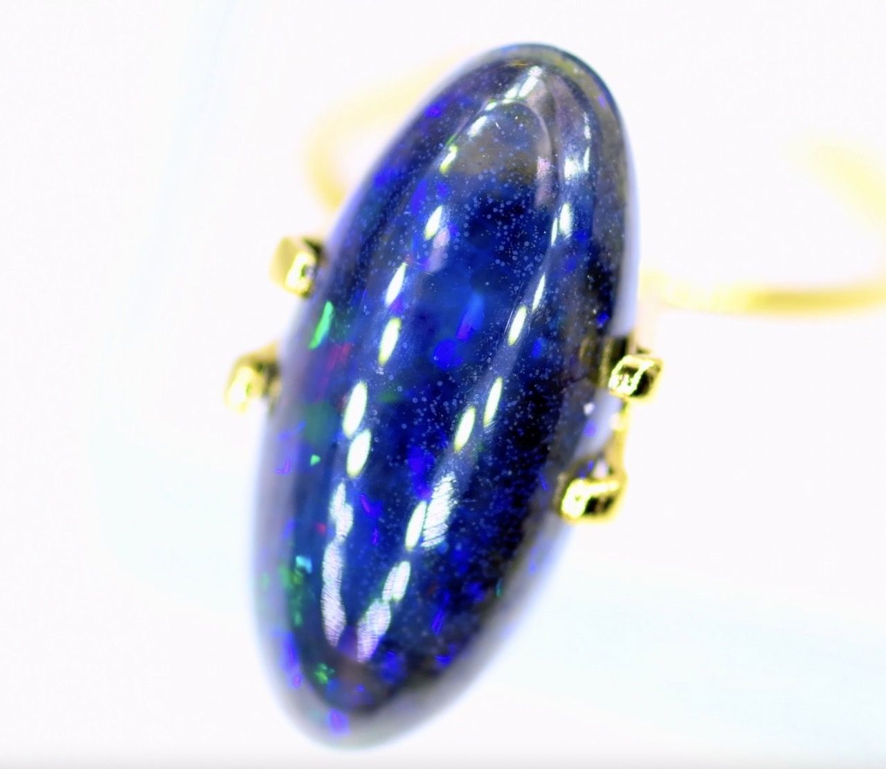 etiopski opal czarny 5,02 ct na pierścionek