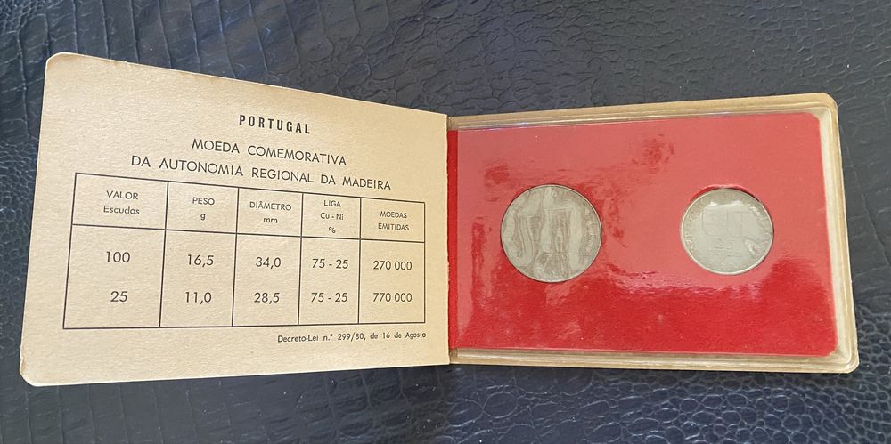 Conjunto 2 moedas em prata