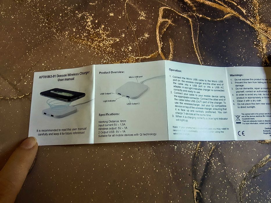 Ładowarka bezprzewodowa indukcyjna