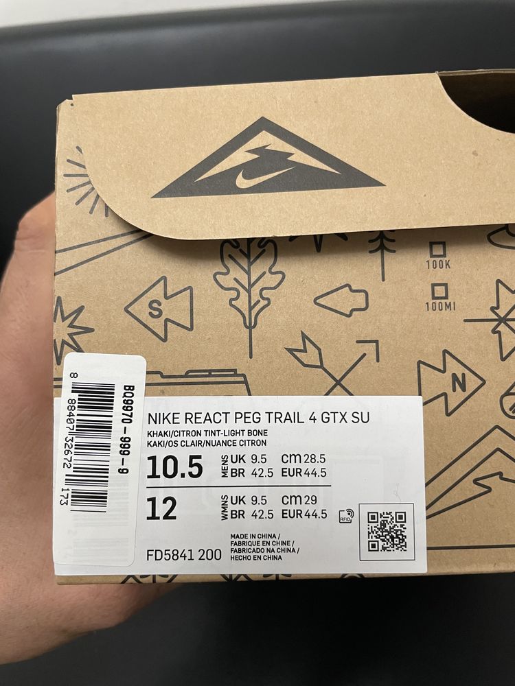 Кроссовки оригінал Nike React Pegasus TRAIL 4 GTX