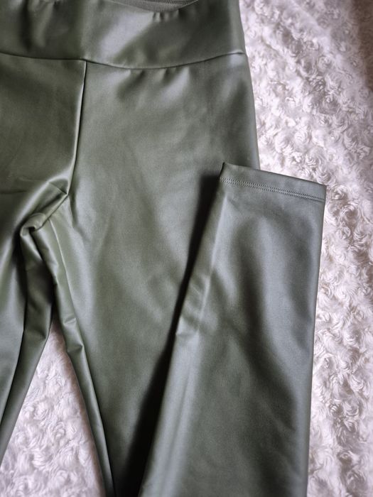 Legginsy Calzedonia M thermal ocieplane polarek termiczne khaki