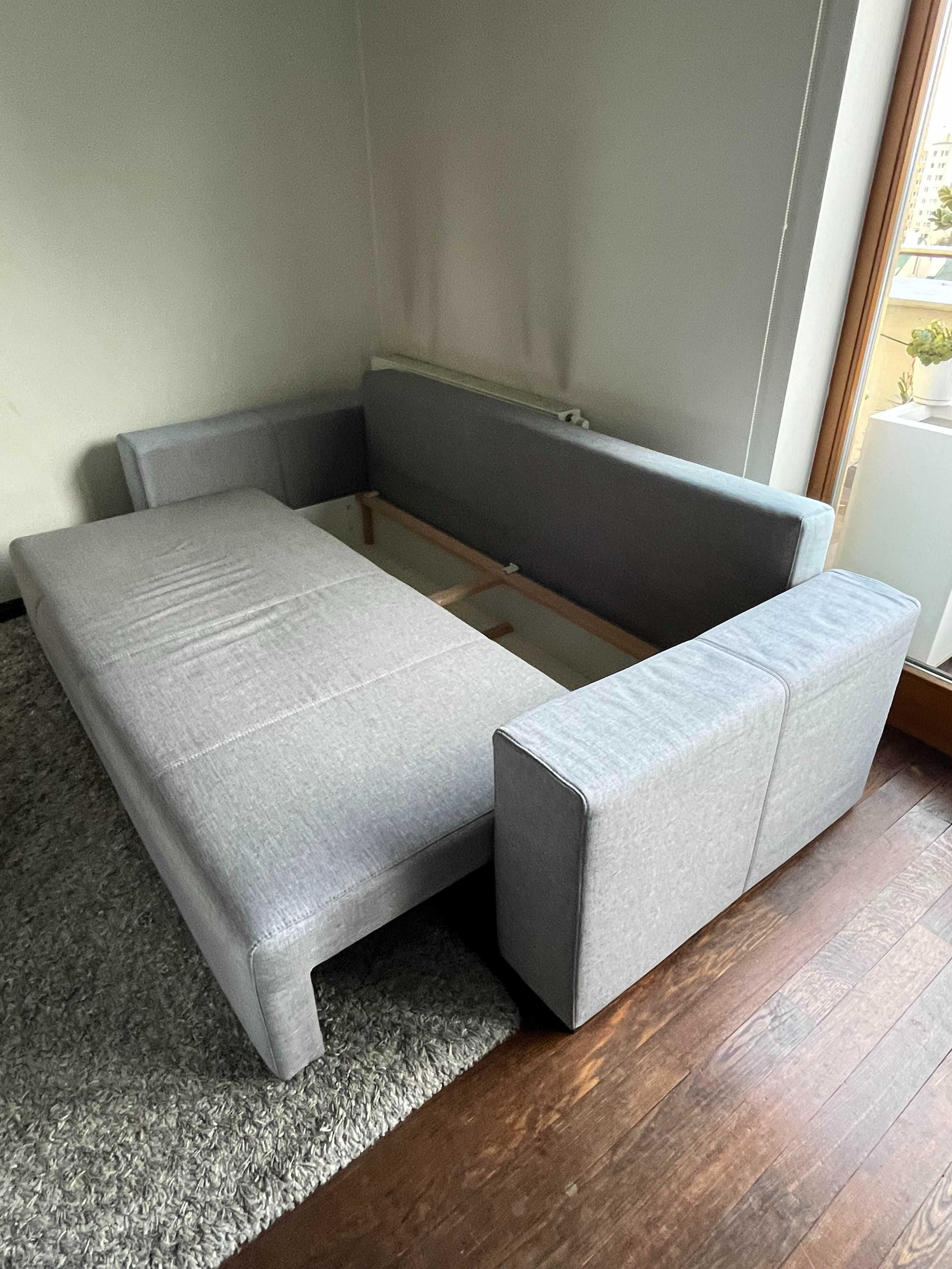 Sofa / Kanapa rozkładana kolor szary - odbiór W-wa Bemowo