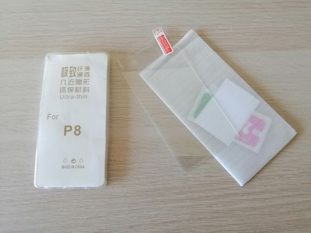 Huawei P8 - capa e protetor de ecrã