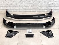 Обвес ONYX BLACK юбка губа  спойлер Toyota Land Cruiser Prado 150 18+
