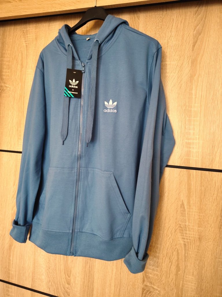 Bluza kaptur suwak kieszeń kangurka adidas