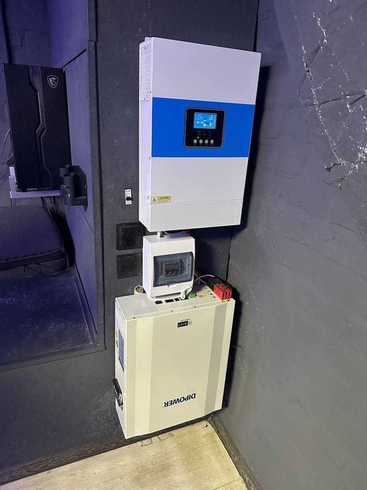 Комплект инвертор 6.5 кВ  + Аккумулятор Dipower 48V/120Ah, 5760Wh