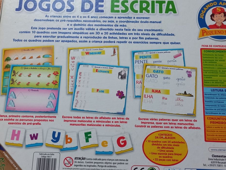 Jogo Didatico Jogos de escrita Clementoni