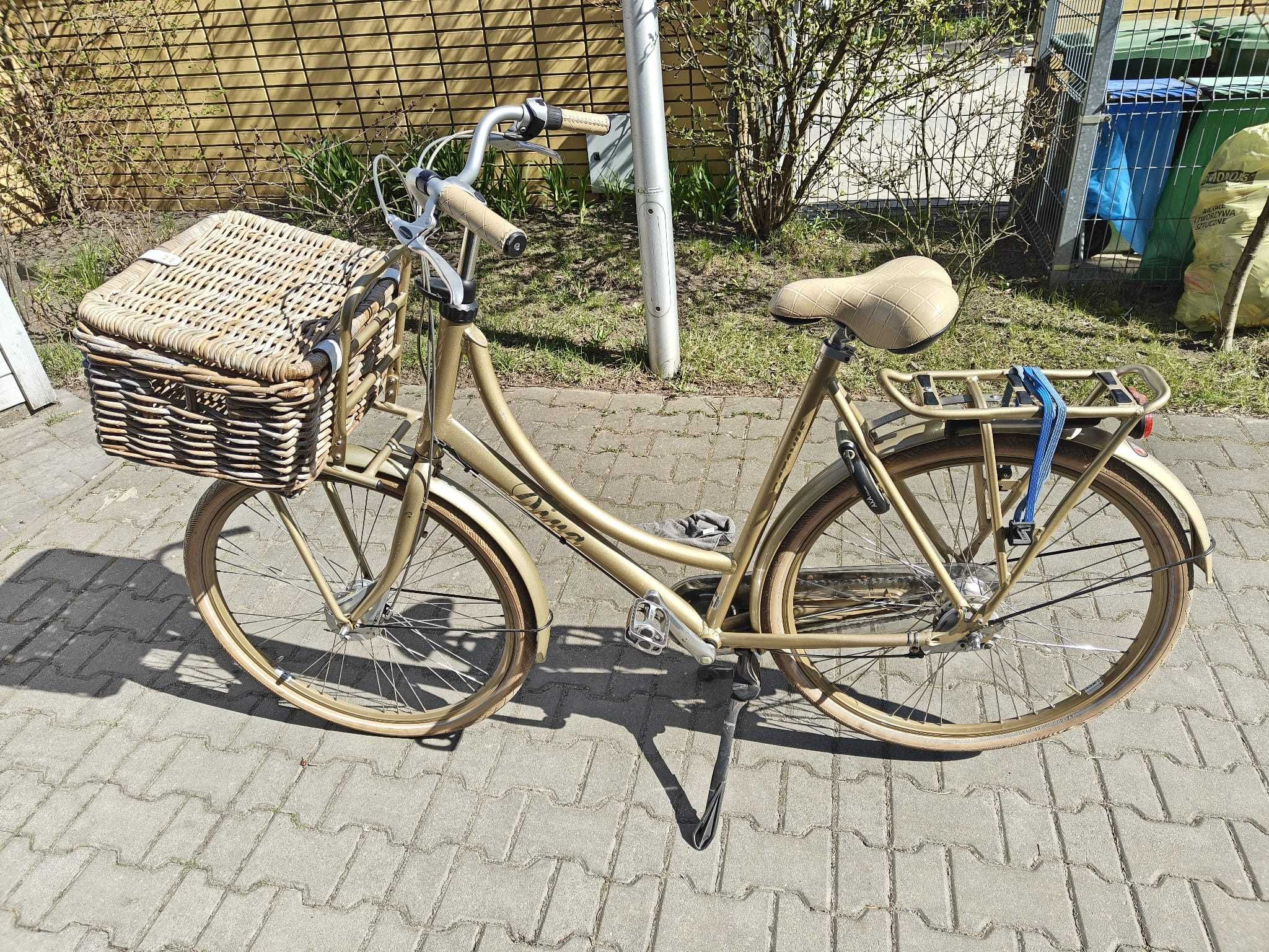 Rower miejski Batavus Diva rozmiar 56cm w jasnym słomkowym kolorze