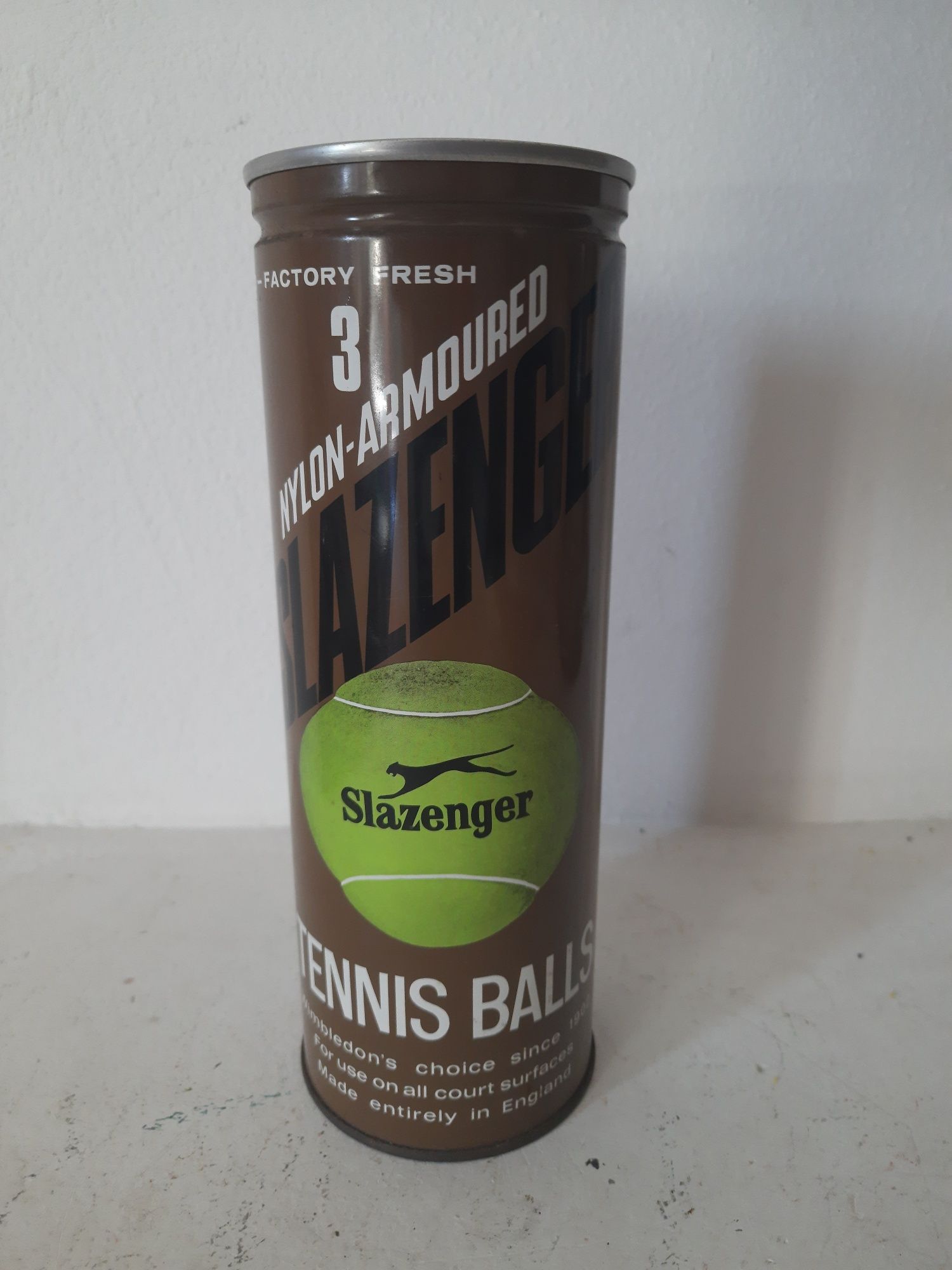 Caixa bolas tenis slazenger vintage