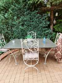 Stół do ogrodu , marmur blat