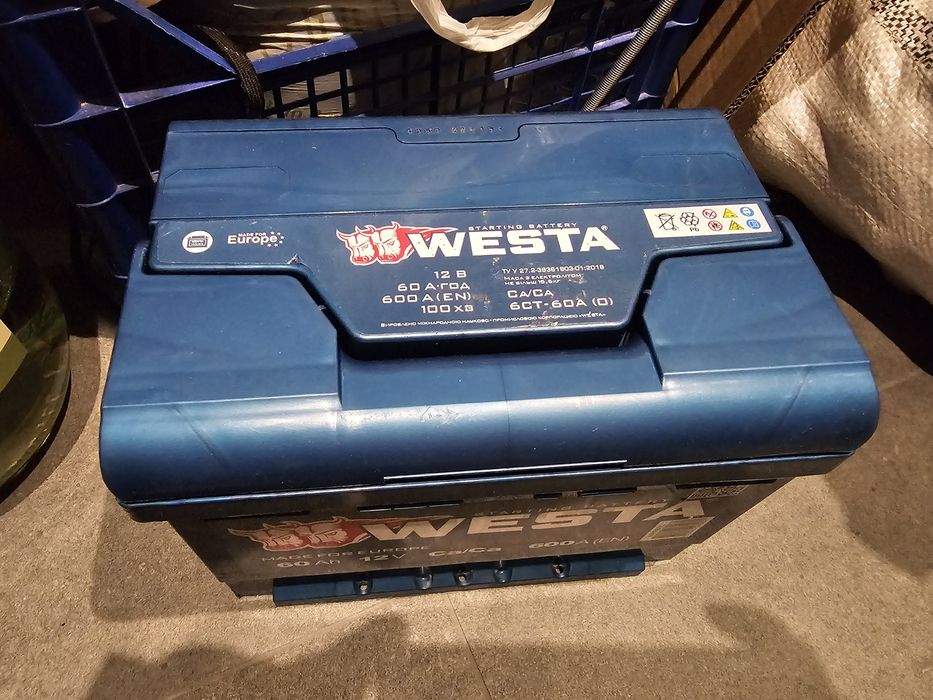 Акумулятор Westa 12V 60A 600Ah (2024)