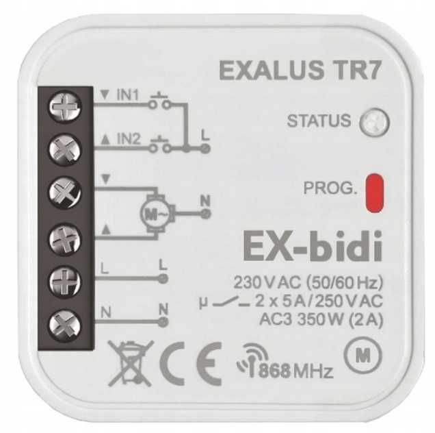 Exalus TR-7 - 2x modułów do rolet + centralka