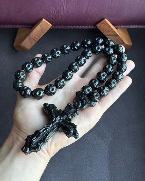 Чотки з хрестом в машину на дзеркало Четки из эпоксидной смолы в авто