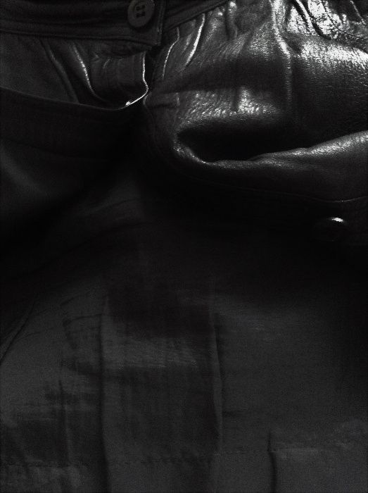 Saia pele preta Vintage