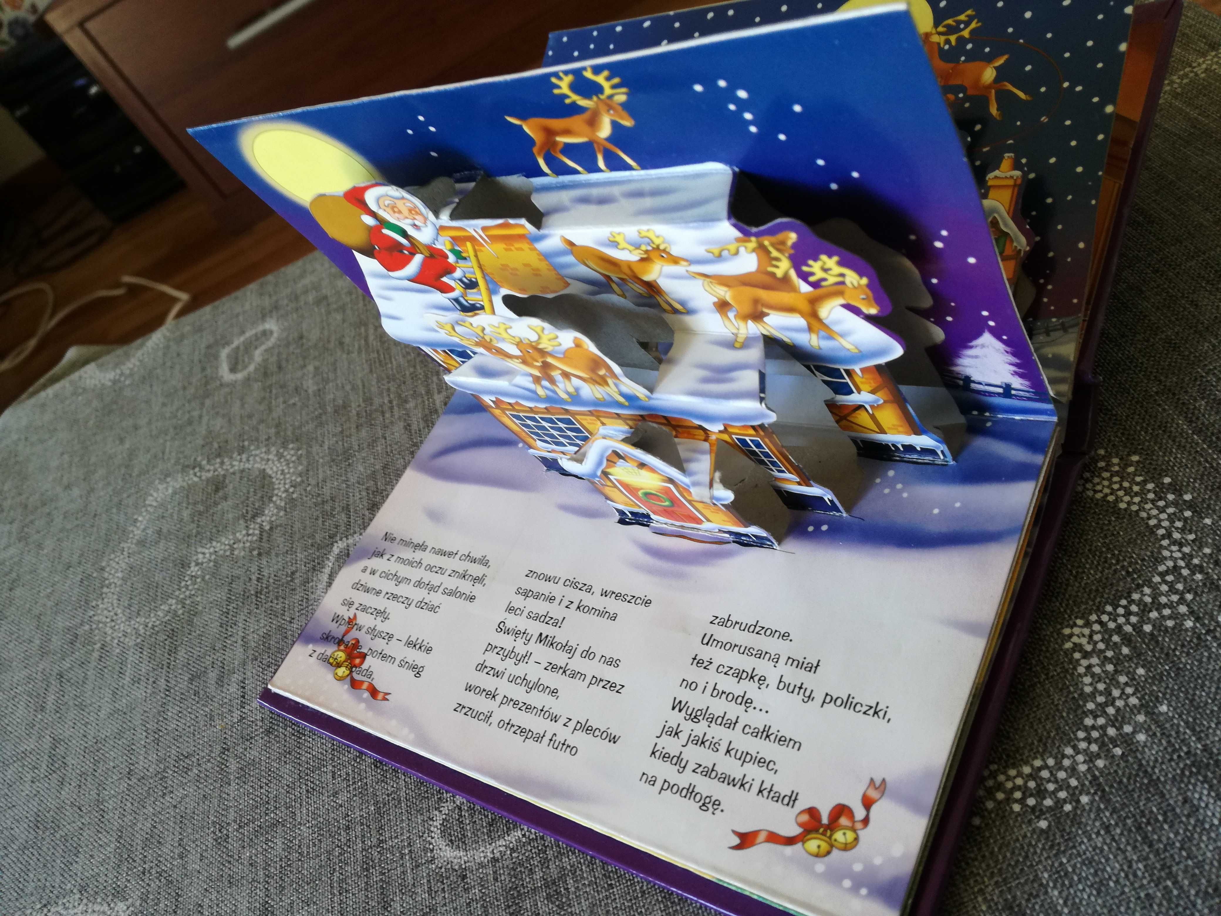 Bajka dla dzieci "Pewnej nocy, przed Wigilią" - trójwymiarowe obrazki