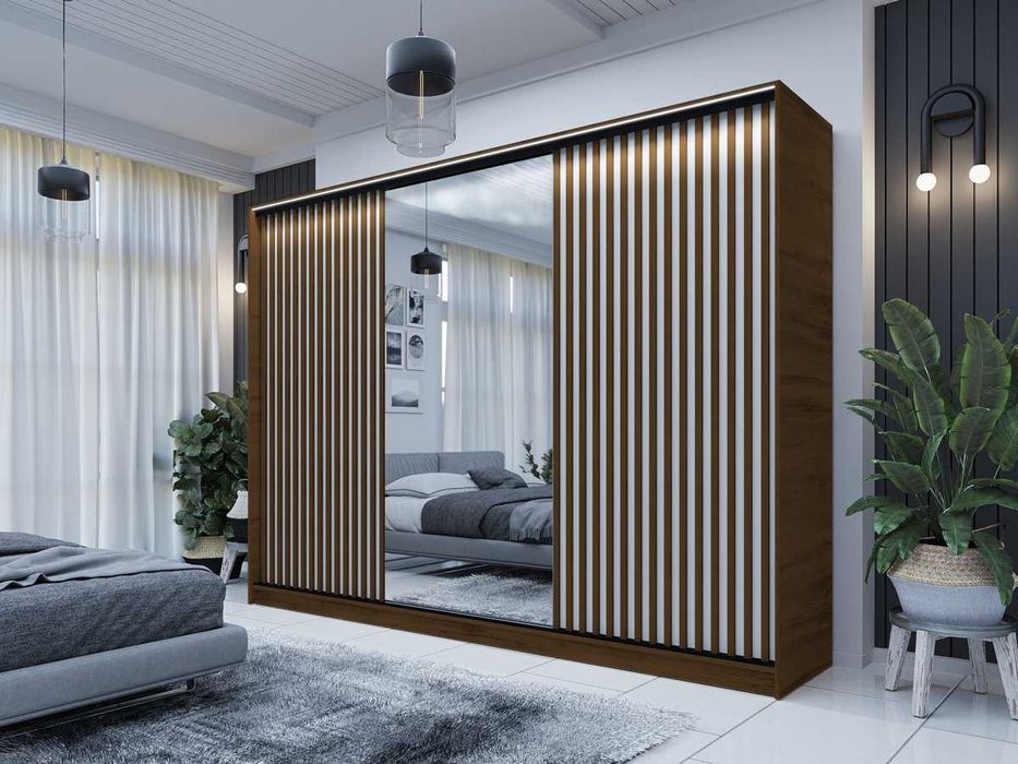 Szafa przesuwna z lamelami 150x205x56