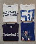 Lote t-shirts Timberland, Lanidor,  Lion of Porches 8 anos