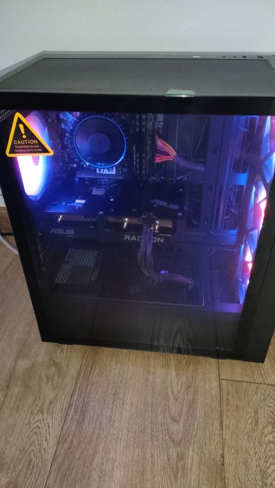 PC RGB gry Intel i5 12400f 6/12 DDR4 16GB RX7600 8GB 550w Win11 WIFI