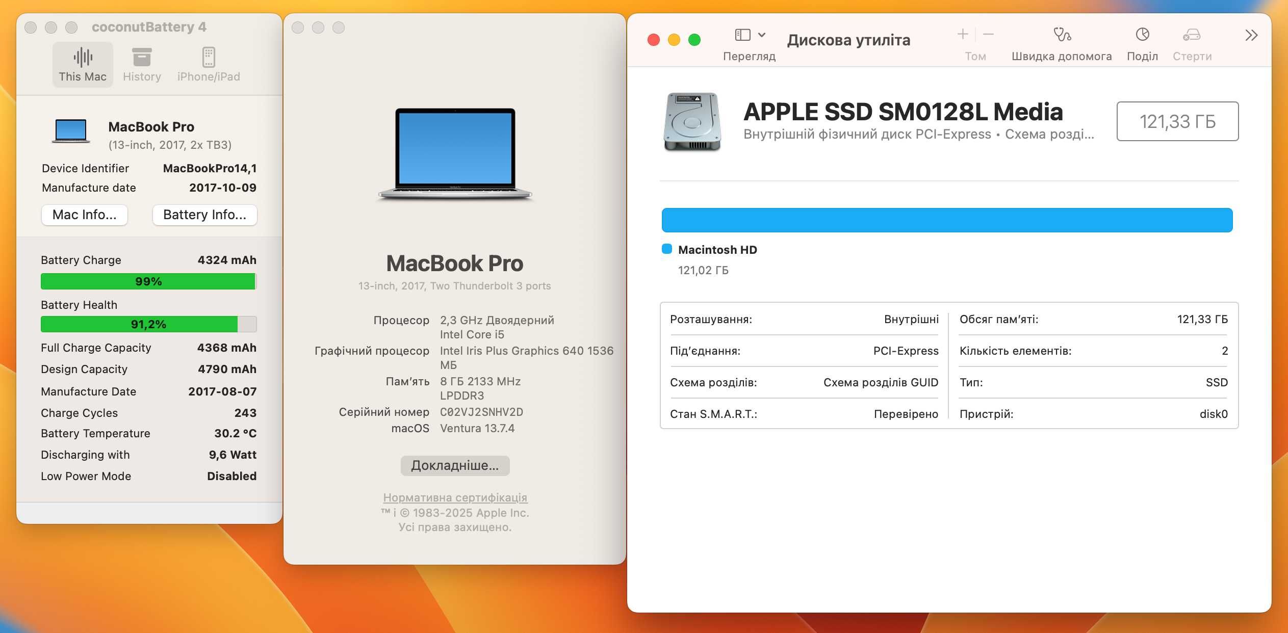 Apple MacBook Pro 2017 8/256